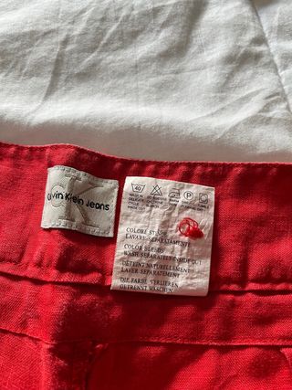 Pantalón Calvin Klein Rojo Talla  29