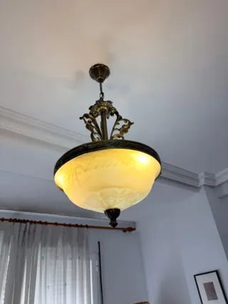 Dos lámparas de salón colgante