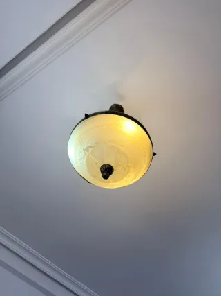 Dos lámparas de salón colgante