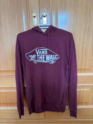 Sudadera Vans Off The Wall burdeos
