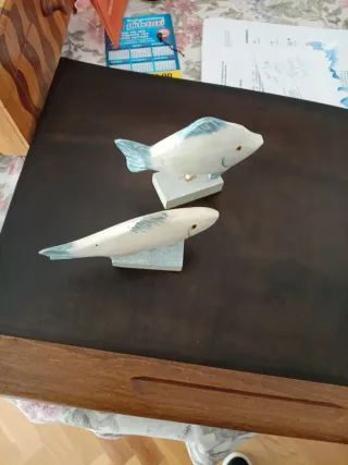 2 peces madera decoración