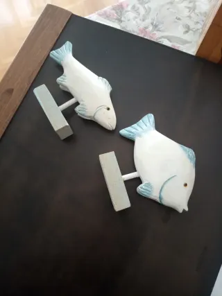 2 peces madera decoración