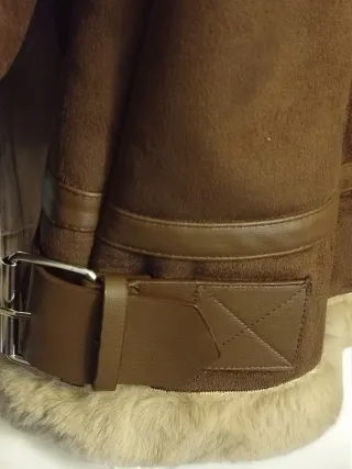 Chaquetón forrado marrón