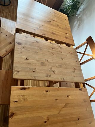 Mesa comedor extensible con 6 sillas