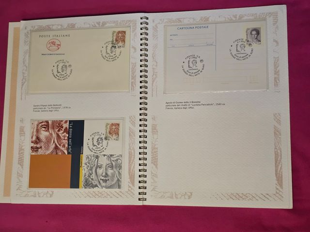 francobolli Poste Italiane La donna nell'arte
