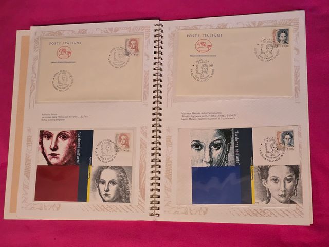 francobolli Poste Italiane La donna nell'arte