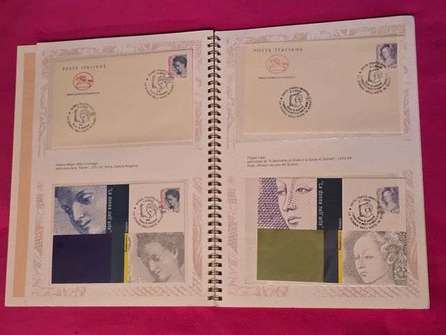 francobolli Poste Italiane La donna nell'arte