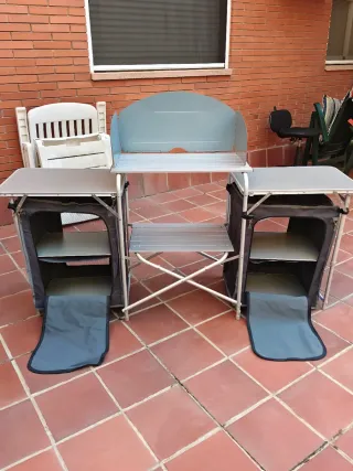 Mesa Cocina Camping Plegable Obelink