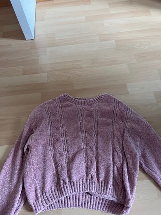 Jersey rosa corto trenzado