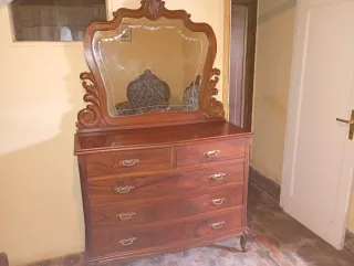 Conjunto Alcoba Clásica Madera