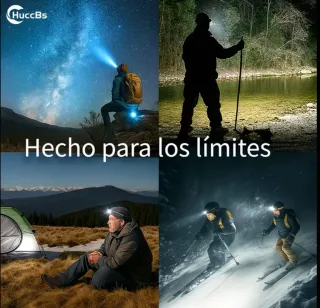 Linterna Frontal LED Recargable USB – 5 LED  NUEVO