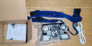 Linterna Frontal LED Recargable USB – 5 LED  NUEVO