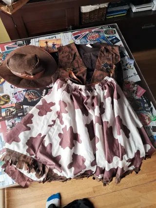 Disfraz Vaquera  Talla Única