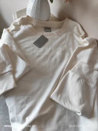 Felpa Bench donna nuova color crema