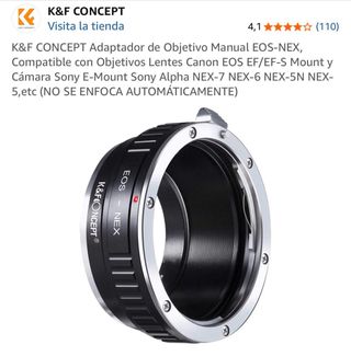 Adaptador K&F Concept Canon EOS a Sony E-mount.
