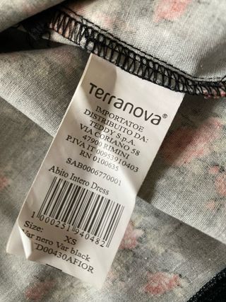 Abito donna spalle scoperte tg XS Terranova