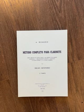 Método Completo para Clarinete A. Romero Vol. 2