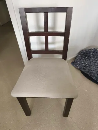 Mesa comedor + 8 sillas — Cristal templado