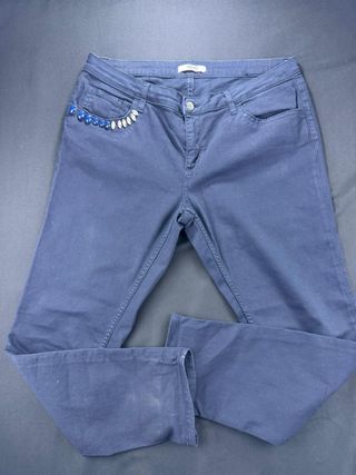 Jeans Liu Jo donna blu con strass sulla tasche