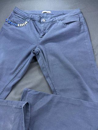 Jeans Liu Jo donna blu con strass sulla tasche