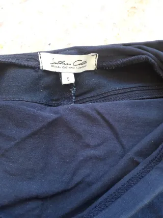 Pantaloni premaman neri e blu