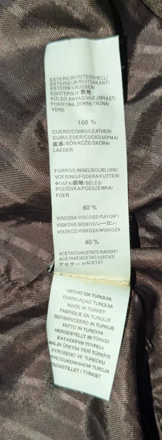 Chaqueta de piel Zara hombre