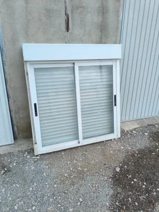 2 ventanas aluminio cristal climalit