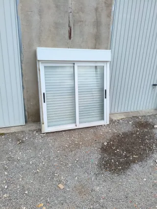 2 ventanas aluminio cristal climalit