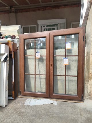 Ventana PVC imitación madera
