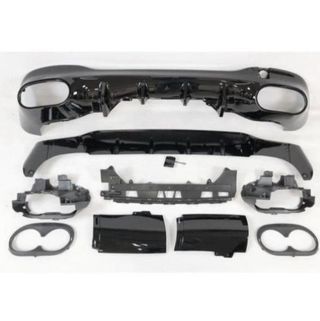 Difusor Trasero Mercedes W118 CLA Look A45 Negro B