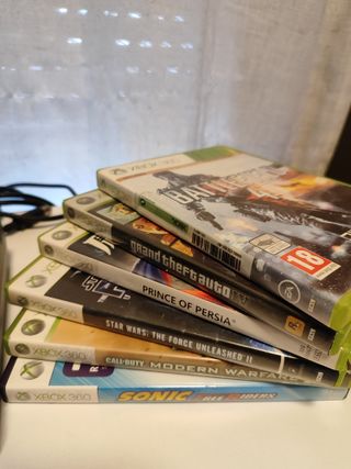 Xbox 360 + Kinect + 2 Mandos + 6 Juegos