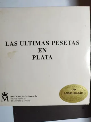 Estuche Última Peseta Plata 2.42 Onzas