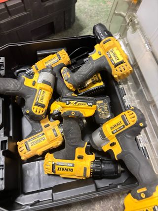 Lote 5 Taladros Atornilladores Dewalt 12V