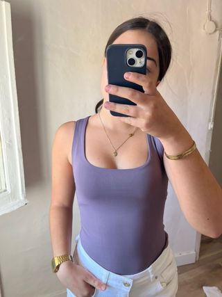 Top Zara Morado