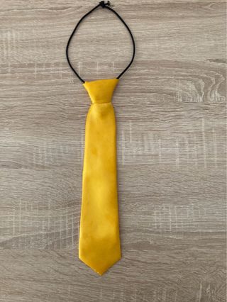 Corbata niño dorada