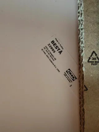 Vidrio/Blanco - IKEA BESTÅ 180x40 cm