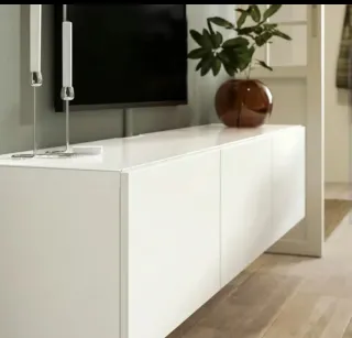 Vidrio/Blanco - IKEA BESTÅ 180x40 cm