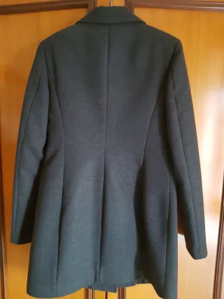 Cappotto in panno grigio donna