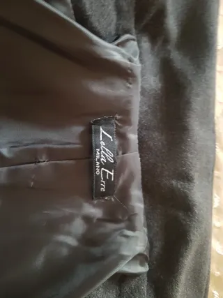 Cappotto in panno grigio donna