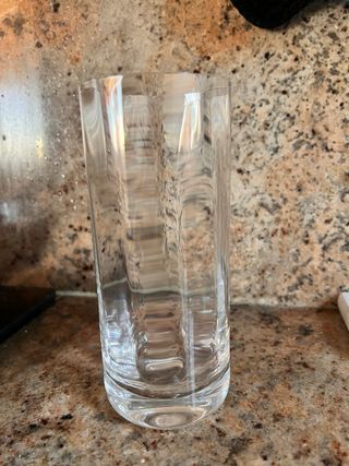 Cubitera y 6 vasos altos cristal