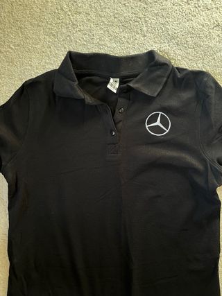 Polo Mujer Mercedes-Benz Negro
