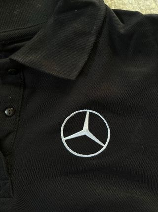Polo Mujer Mercedes-Benz Negro