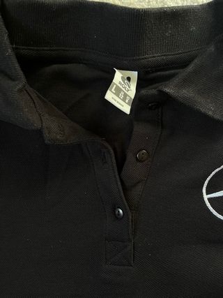Polo Mujer Mercedes-Benz Negro