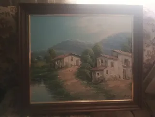 Cuadro paisaje rural