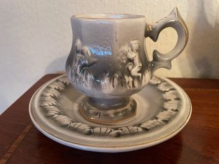 Juego de café Alcobaca cerámica portuguesa