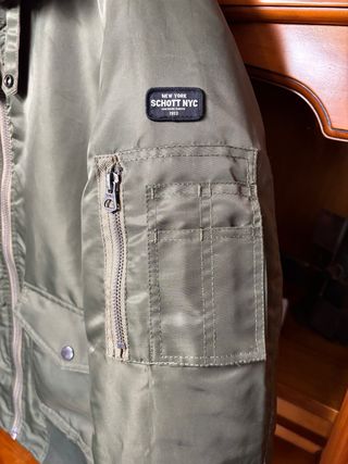 Chaqueta Schott Talla M Verde Oliva