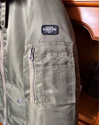 Chaqueta Schott Talla M Verde Oliva