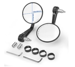 Set 2 Retrovisores Manillar Moto Universales