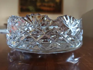 Posacenere in cristallo, diametro 15 cm