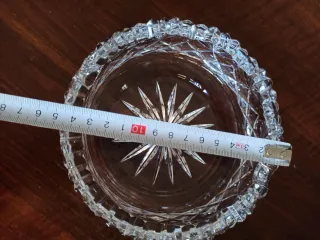 Posacenere in cristallo, diametro 15 cm